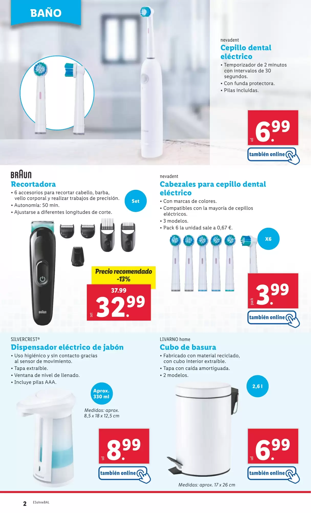 Número de página 2 del folleto promocional de la tienda Lidl - Marca la diferecia - fecha de vigencia: desde03.02 bis 09.02