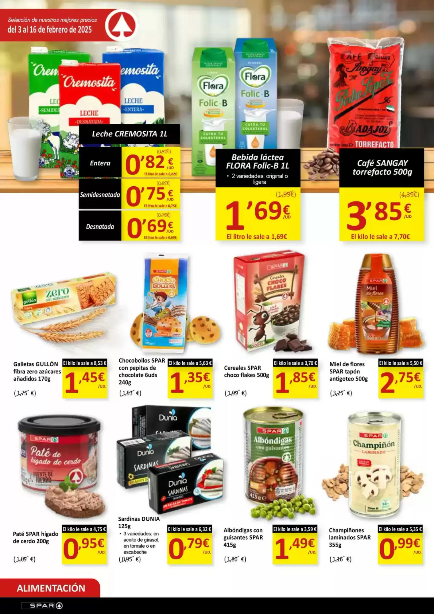 Número de página 4 del folleto promocional de la tienda Spar - Cada dia precios booomba! - fecha de vigencia: desde02.02 bis 16.02