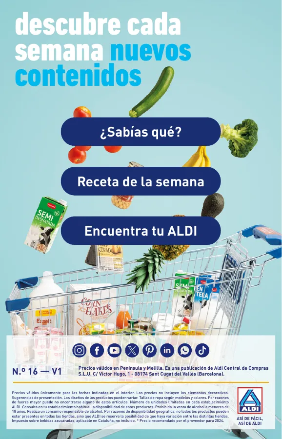 Número de página 28 del folleto promocional de la tienda Aldi - Folleto semanal Península - fecha de vigencia: desde17.04 bis 23.04