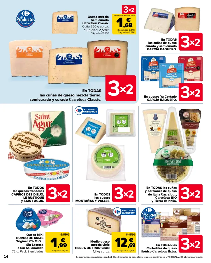 Número de página 16 del folleto promocional de la tienda Carrefour - 50% Q VUELVE (Alimentación) + 3x2 (Alimentación, Drogueria, Perfumeria y comida de animales) - fecha de vigencia: desde11.04 bis 24.04