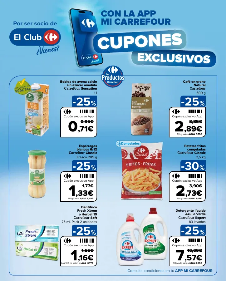 Número de página 3 del folleto promocional de la tienda Carrefour - 50% Q VUELVE (Alimentación) + 3x2 (Alimentación, Drogueria, Perfumeria y comida de animales) - fecha de vigencia: desde11.04 bis 24.04