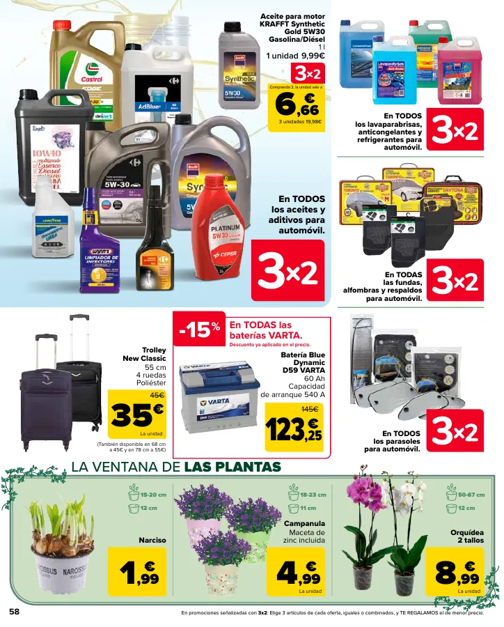 Número de página 60 del folleto promocional de la tienda Carrefour - 50% Q VUELVE (Alimentación) + 3x2 (Alimentación, Drogueria, Perfumeria y comida de animales) - fecha de vigencia: desde11.04 bis 24.04