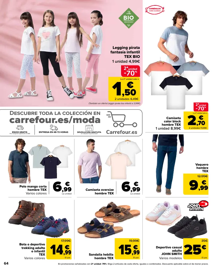 Número de página 66 del folleto promocional de la tienda Carrefour - 50% Q VUELVE (Alimentación) + 3x2 (Alimentación, Drogueria, Perfumeria y comida de animales) - fecha de vigencia: desde11.04 bis 24.04