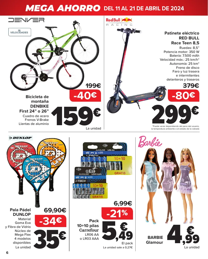 Número de página 6 del folleto promocional de la tienda Carrefour - BAZAR- CASA HOGAR - fecha de vigencia: desde11.04 bis 21.04