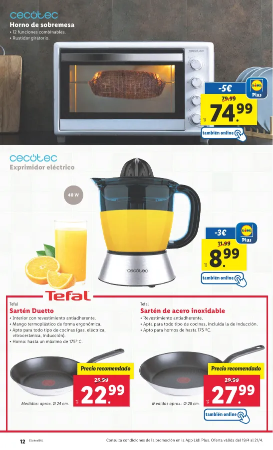 Número de página 38 del folleto promocional de la tienda Lidl - FOLLETO ALIMENTACIÓN 15/4 - fecha de vigencia: desde15.04 bis 21.04