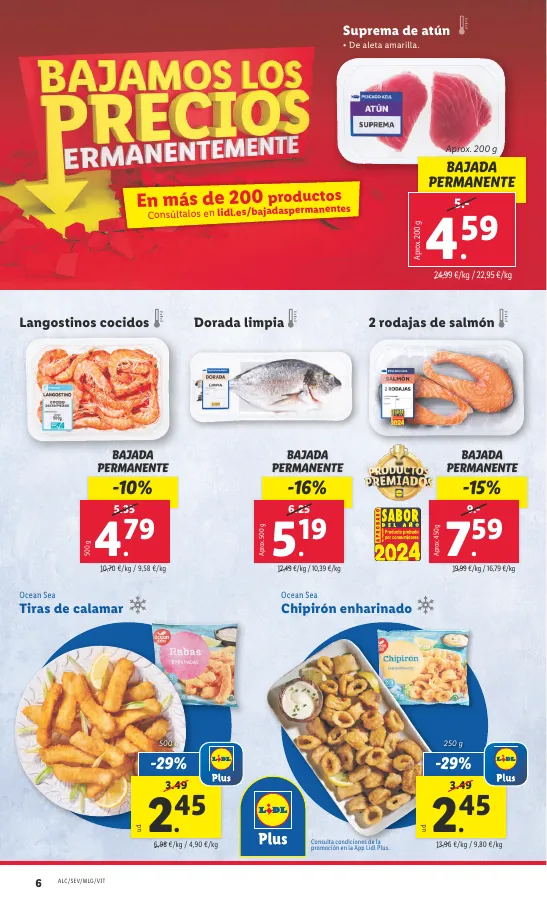 Número de página 6 del folleto promocional de la tienda Lidl - FOLLETO ALIMENTACIÓN 15/4 - fecha de vigencia: desde15.04 bis 21.04