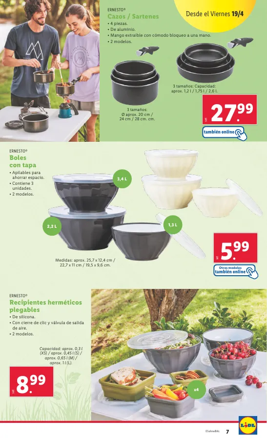 Número de página 9 del folleto promocional de la tienda Lidl - FOLLETO BAZAR 15/4 barbacoa parkside - fecha de vigencia: desde15.04 bis 19.04