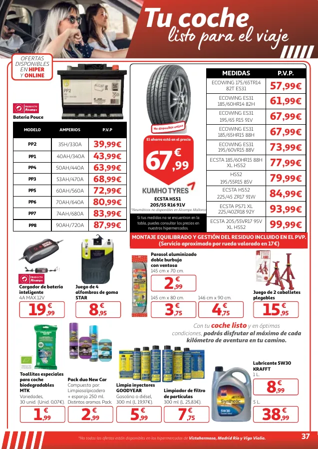 Número de página 37 del folleto promocional de la tienda Alcampo - 3x2 Lleva 3, Paga 2 En una gran selec... - fecha de vigencia: desde01.04 bis 15.04