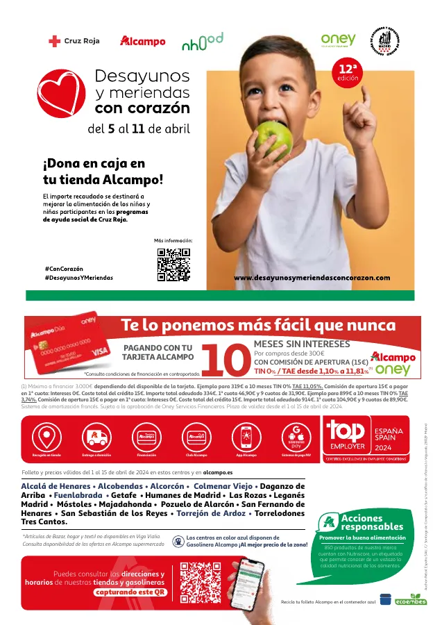 Número de página 42 del folleto promocional de la tienda Alcampo - 3x2 Lleva 3, Paga 2 En una gran selec... - fecha de vigencia: desde01.04 bis 15.04