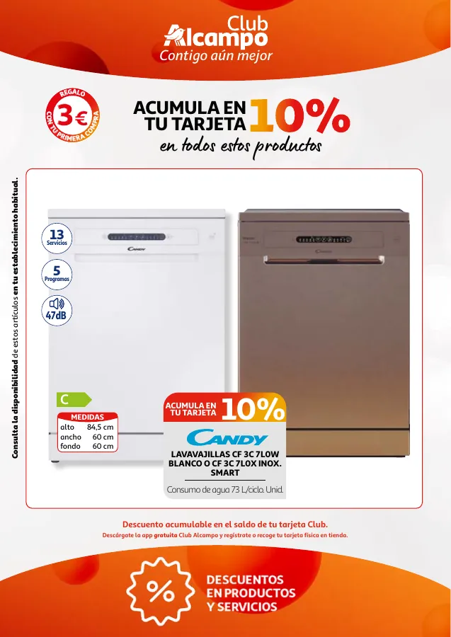 Número de página 21 del folleto promocional de la tienda Alcampo - Promociones Club Alcampo Contigo aún ... - fecha de vigencia: desde01.04 bis 15.04