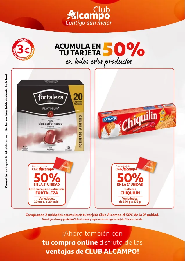 Número de página 8 del folleto promocional de la tienda Alcampo - Promociones Club Alcampo Contigo aún ... - fecha de vigencia: desde01.04 bis 15.04