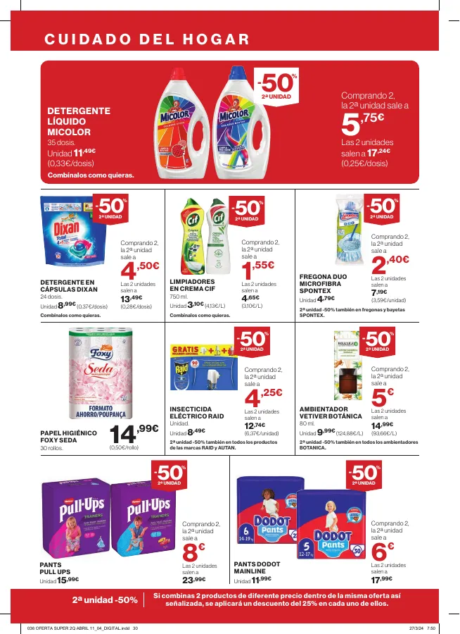 Número de página 30 del folleto promocional de la tienda Hipercor - Buenos precios a doario - fecha de vigencia: desde11.04 bis 24.04