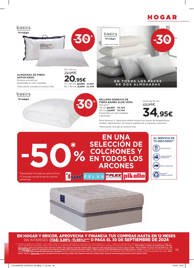 Número de página 46 del folleto promocional de la tienda Hipercor - Buenos precios a doario - fecha de vigencia: desde11.04 bis 24.04