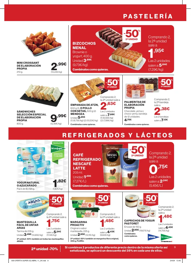 Número de página 9 del folleto promocional de la tienda Hipercor - Buenos precios a doario - fecha de vigencia: desde11.04 bis 24.04