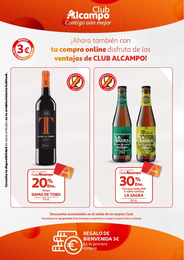 Número de página 10 del folleto promocional de la tienda Alcampo - Promociones Club Alcampo Contigo aún - fecha de vigencia: desde16.04 bis 30.04