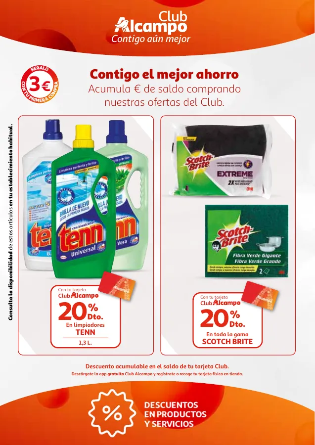 Número de página 18 del folleto promocional de la tienda Alcampo - Promociones Club Alcampo Contigo aún - fecha de vigencia: desde16.04 bis 30.04