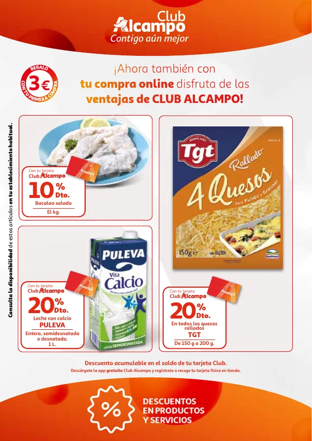 Número de página 3 del folleto promocional de la tienda Alcampo - Promociones Club Alcampo Contigo aún - fecha de vigencia: desde16.04 bis 30.04