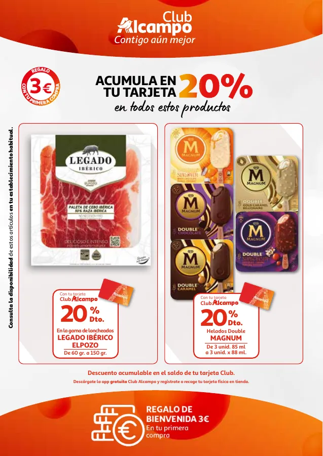 Número de página 4 del folleto promocional de la tienda Alcampo - Promociones Club Alcampo Contigo aún - fecha de vigencia: desde16.04 bis 30.04