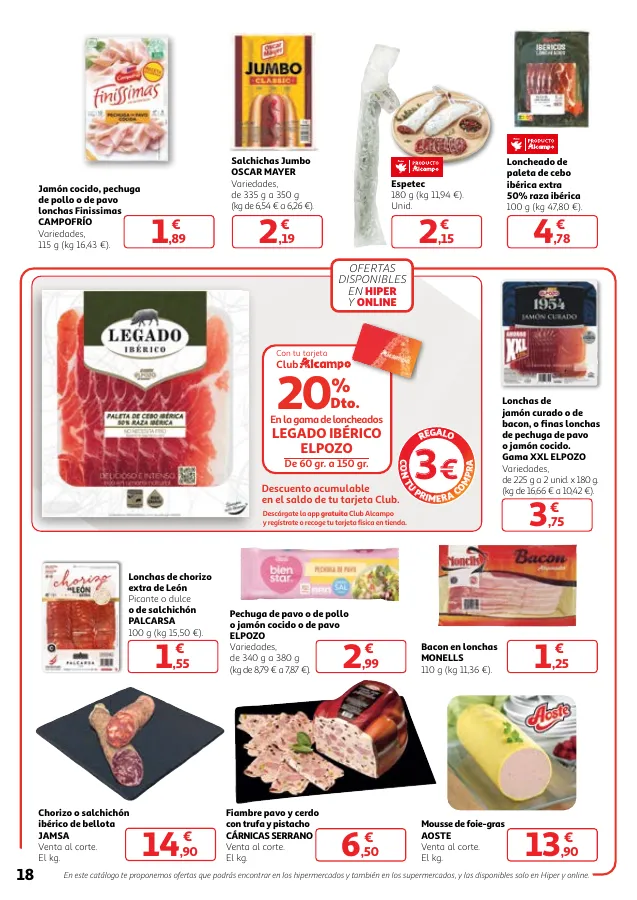 Número de página 18 del folleto promocional de la tienda Alcampo - Producir mejor, preservar el medioambiente y comer bien - fecha de vigencia: desde16.04 bis 30.04