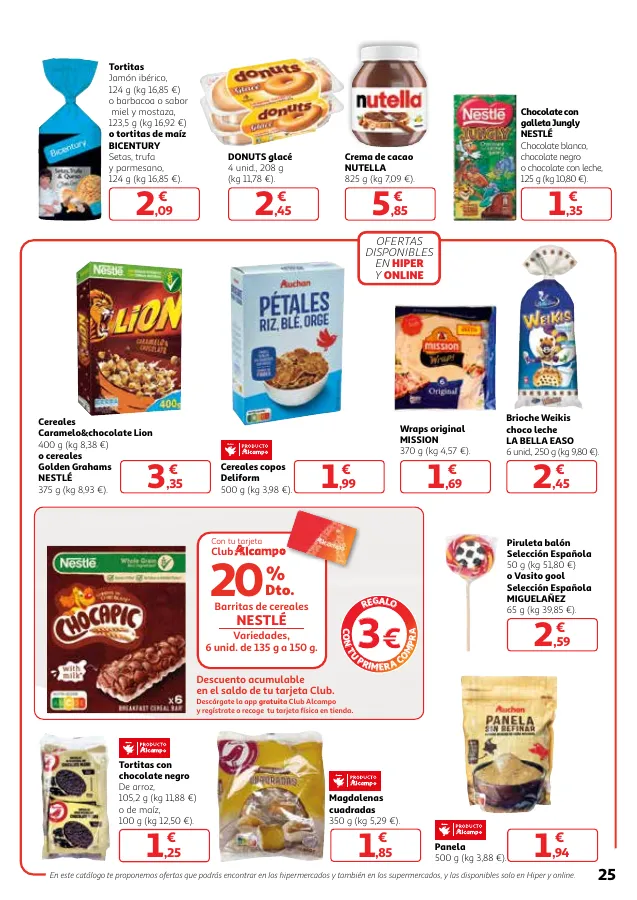 Número de página 25 del folleto promocional de la tienda Alcampo - Producir mejor, preservar el medioambiente y comer bien - fecha de vigencia: desde16.04 bis 30.04