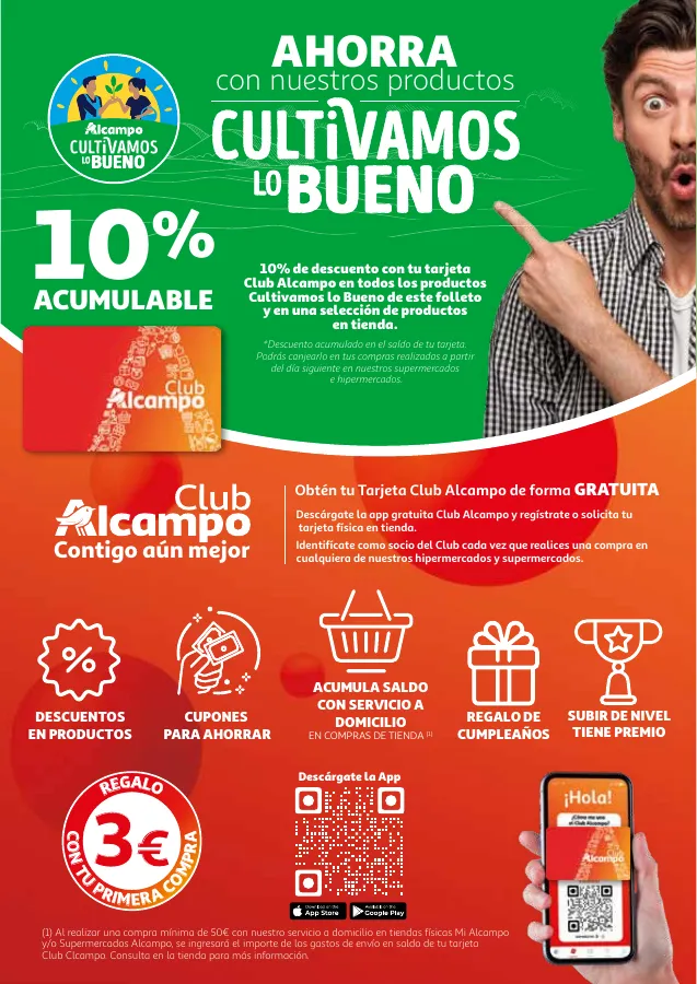 Número de página 3 del folleto promocional de la tienda Alcampo - Producir mejor, preservar el medioambiente y comer bien - fecha de vigencia: desde16.04 bis 30.04