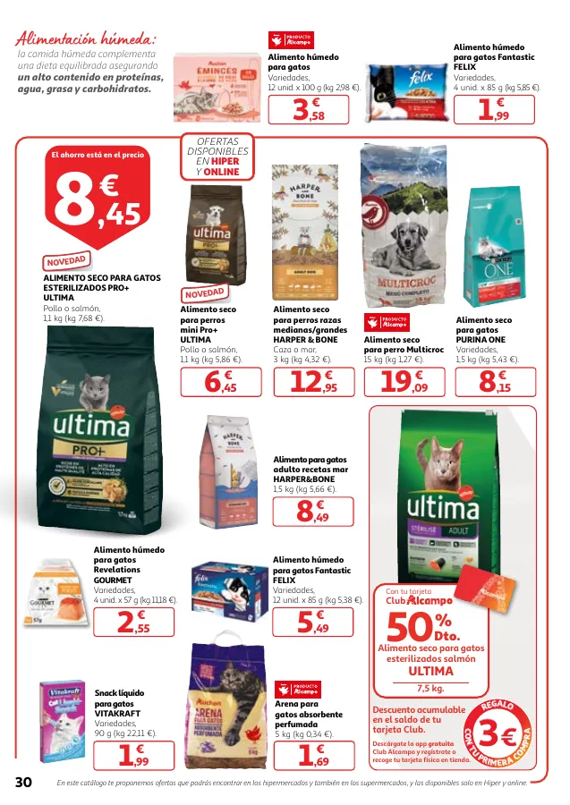 Número de página 30 del folleto promocional de la tienda Alcampo - Producir mejor, preservar el medioambiente y comer bien - fecha de vigencia: desde16.04 bis 30.04