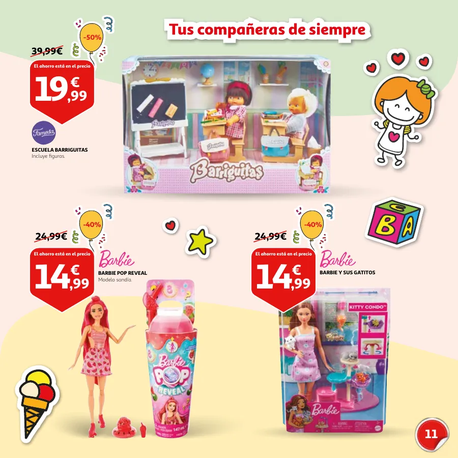 Número de página 11 del folleto promocional de la tienda Alcampo - Día del Niño Celébralo cada día - fecha de vigencia: desde15.04 bis 26.04