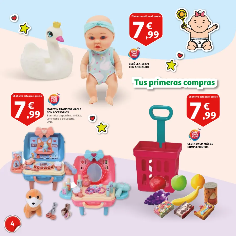 Número de página 4 del folleto promocional de la tienda Alcampo - Día del Niño Celébralo cada día - fecha de vigencia: desde15.04 bis 26.04