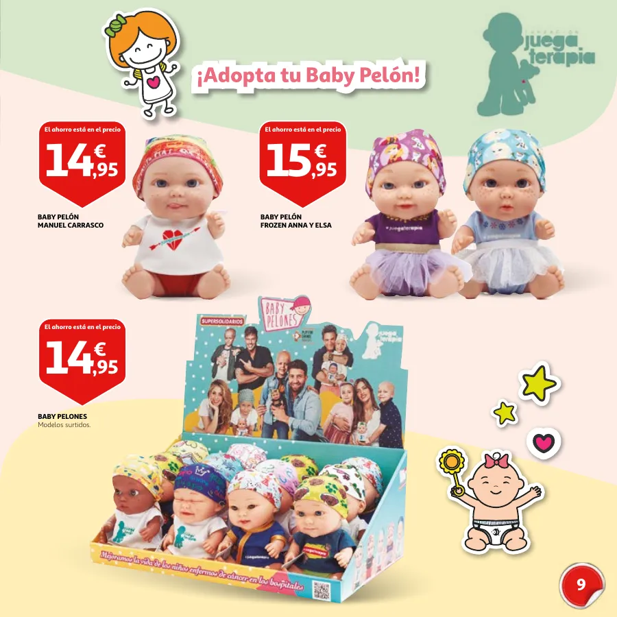 Número de página 9 del folleto promocional de la tienda Alcampo - Día del Niño Celébralo cada día - fecha de vigencia: desde15.04 bis 26.04