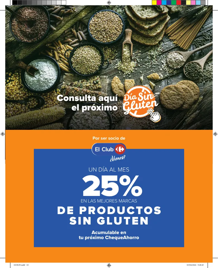 Número de página 10 del folleto promocional de la tienda Carrefour - Sin Gluten  - fecha de vigencia: desde12.04 bis 24.04