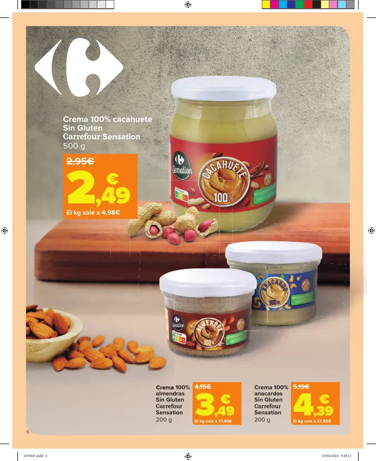 Número de página 6 del folleto promocional de la tienda Carrefour - Sin Gluten  - fecha de vigencia: desde12.04 bis 24.04