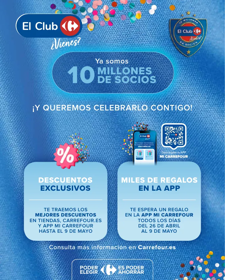 Número de página 2 del folleto promocional de la tienda Carrefour - 3x2 (Alimentación, Drogueria, Perfumeria y comida de animales)+CHOLLOS - fecha de vigencia: desde25.04 bis 09.05