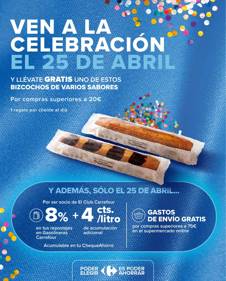 Número de página 4 del folleto promocional de la tienda Carrefour - 3x2 (Alimentación, Drogueria, Perfumeria y comida de animales)+CHOLLOS - fecha de vigencia: desde25.04 bis 09.05