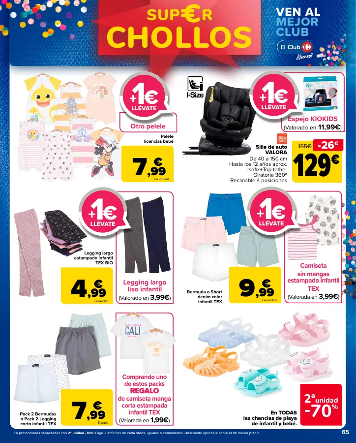 Número de página 65 del folleto promocional de la tienda Carrefour - 3x2 (Alimentación, Drogueria, Perfumeria y comida de animales)+CHOLLOS - fecha de vigencia: desde25.04 bis 09.05