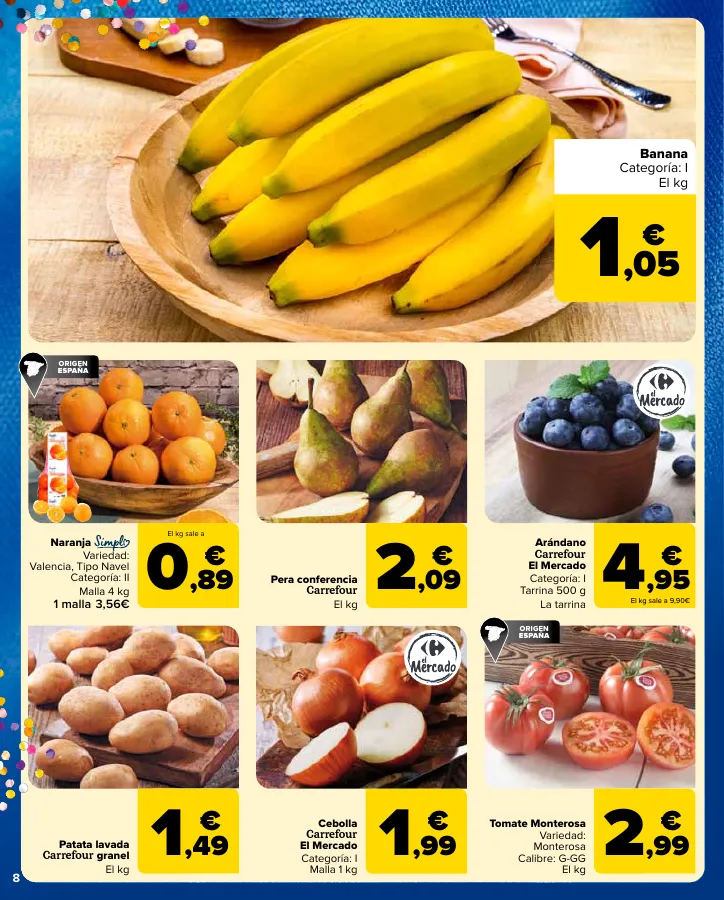 Número de página 8 del folleto promocional de la tienda Carrefour - 3x2 (Alimentación, Drogueria, Perfumeria y comida de animales)+CHOLLOS - fecha de vigencia: desde25.04 bis 09.05