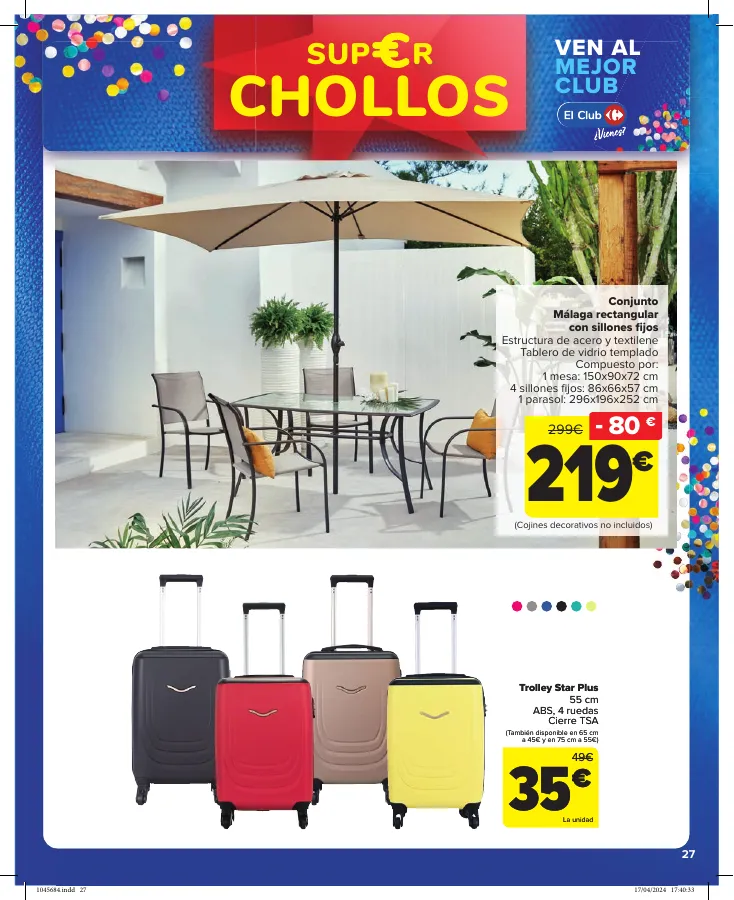 Número de página 27 del folleto promocional de la tienda Carrefour - CHOLLOS NO ALIMENTACIÓN  - fecha de vigencia: desde25.04 bis 09.05