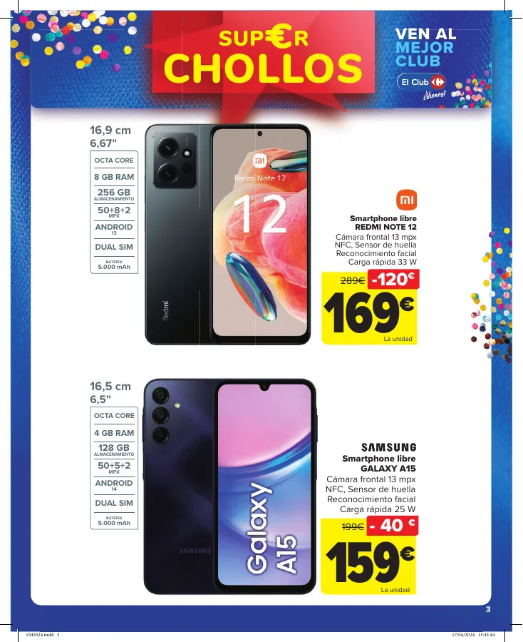 Número de página 3 del folleto promocional de la tienda Carrefour - CHOLLOS NO ALIMENTACIÓN  - fecha de vigencia: desde25.04 bis 09.05