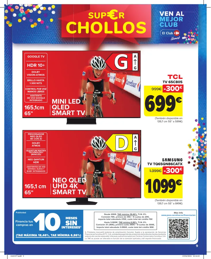 Número de página 9 del folleto promocional de la tienda Carrefour - CHOLLOS NO ALIMENTACIÓN  - fecha de vigencia: desde25.04 bis 09.05