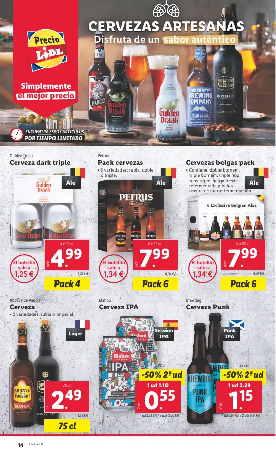 Número de página 14 del folleto promocional de la tienda Lidl - Super ofertas  - fecha de vigencia: desde22.04 bis 28.04