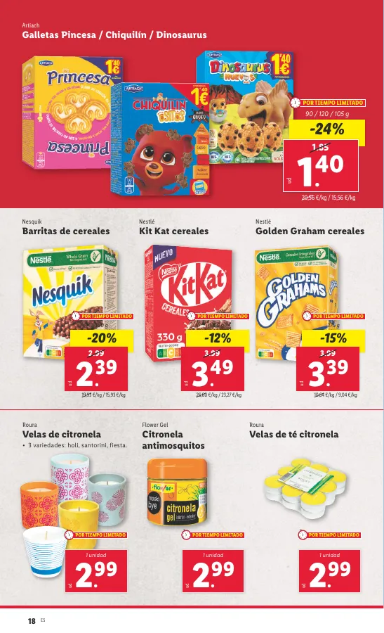 Número de página 18 del folleto promocional de la tienda Lidl - Super ofertas  - fecha de vigencia: desde22.04 bis 28.04