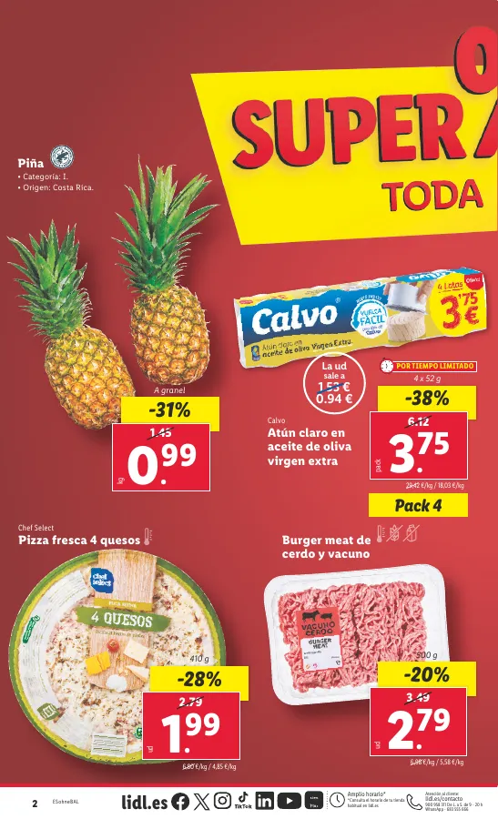 Número de página 2 del folleto promocional de la tienda Lidl - Super ofertas  - fecha de vigencia: desde22.04 bis 28.04