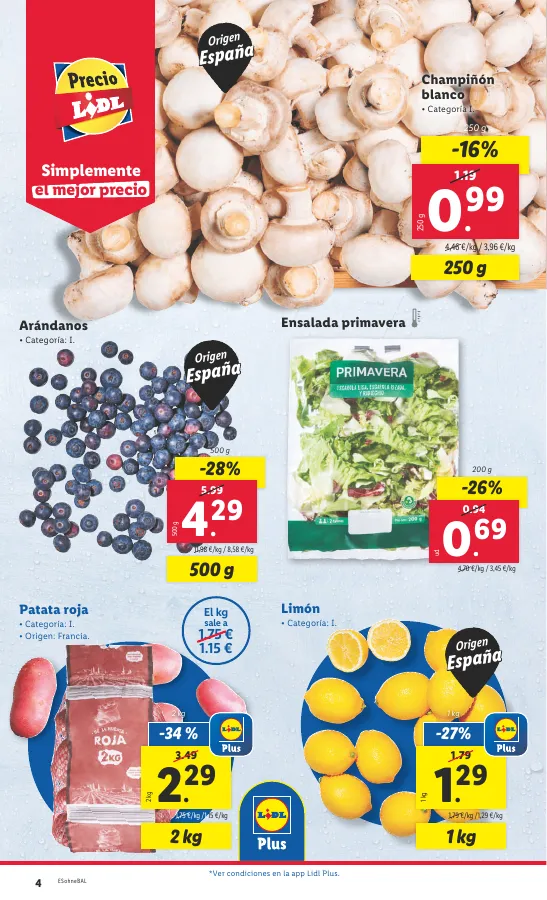 Número de página 4 del folleto promocional de la tienda Lidl - Super ofertas  - fecha de vigencia: desde22.04 bis 28.04