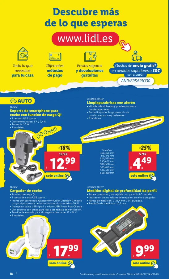 Número de página 42 del folleto promocional de la tienda Lidl - Bajamos los precios ermanentemente - fecha de vigencia: desde29.04 bis 05.05