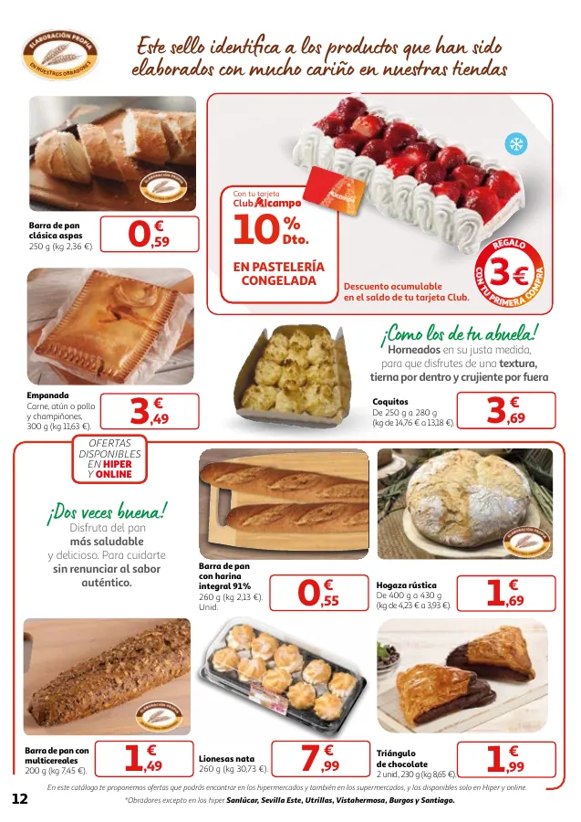 Número de página 12 del folleto promocional de la tienda Alcampo -  		Veggie y mucho más... a precios imbat... - fecha de vigencia: desde02.05 bis 15.05