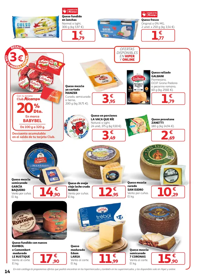 Número de página 14 del folleto promocional de la tienda Alcampo -  		Veggie y mucho más... a precios imbat... - fecha de vigencia: desde02.05 bis 15.05