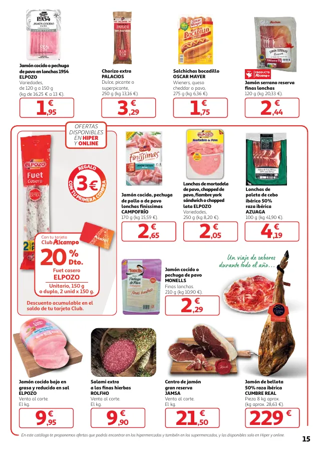 Número de página 15 del folleto promocional de la tienda Alcampo -  		Veggie y mucho más... a precios imbat... - fecha de vigencia: desde02.05 bis 15.05