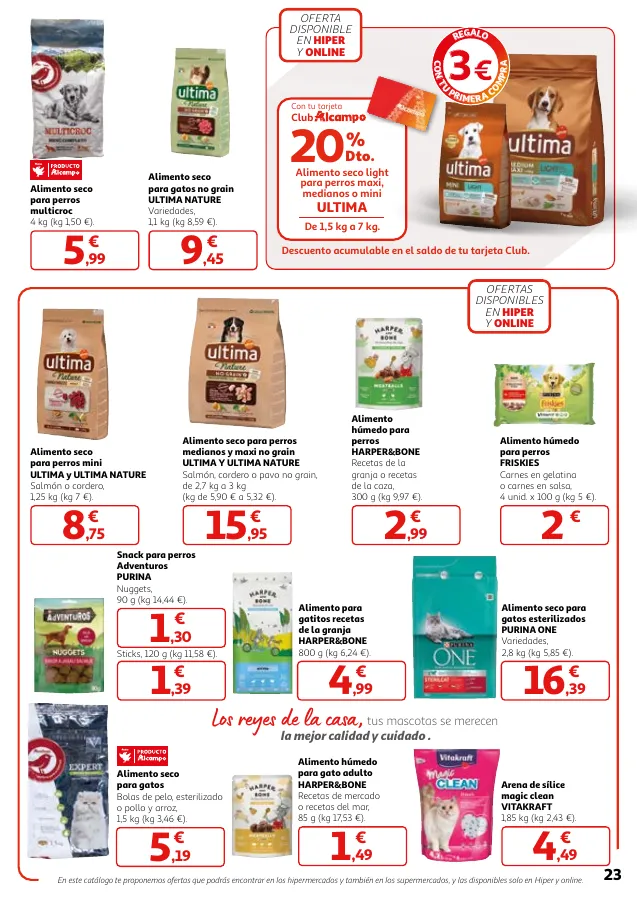 Número de página 23 del folleto promocional de la tienda Alcampo -  		Veggie y mucho más... a precios imbat... - fecha de vigencia: desde02.05 bis 15.05