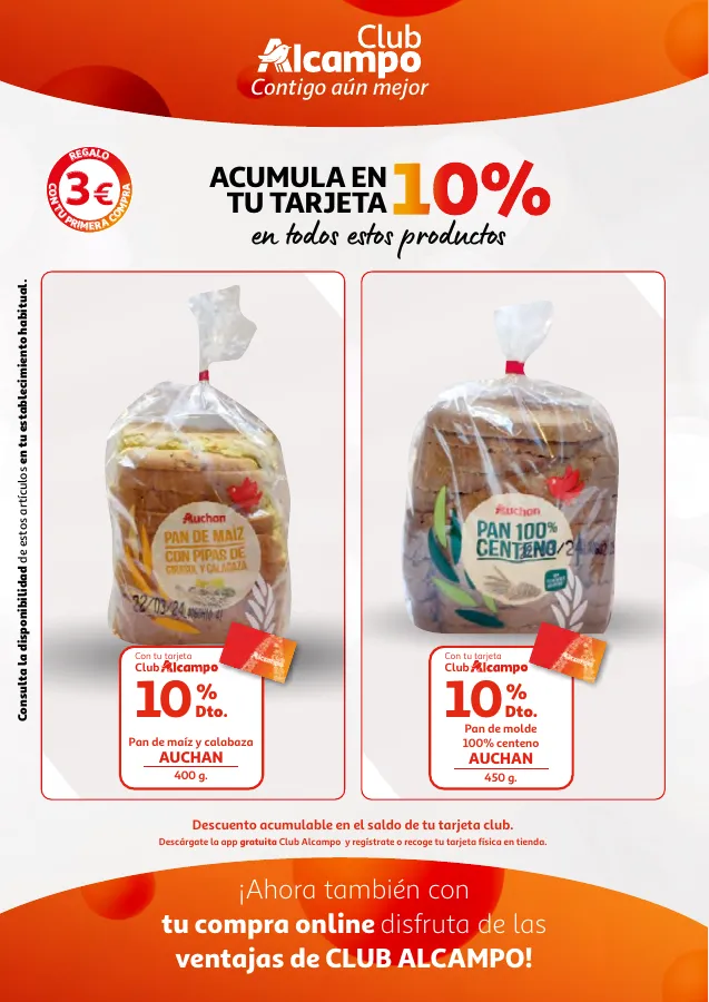 Número de página 10 del folleto promocional de la tienda Alcampo - Promociones Club Alcampo Contigo aún ... - fecha de vigencia: desde02.05 bis 15.05