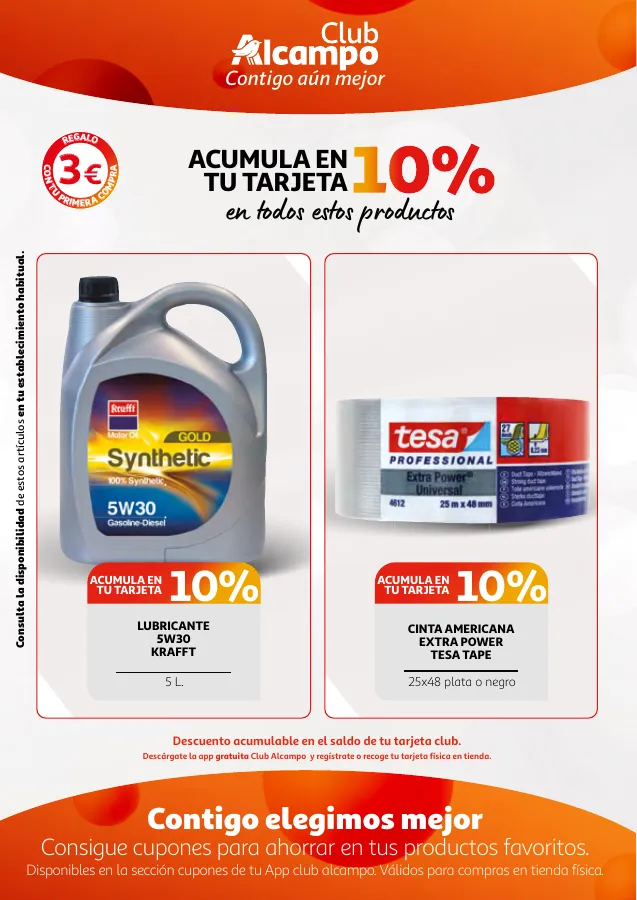 Número de página 17 del folleto promocional de la tienda Alcampo - Promociones Club Alcampo Contigo aún ... - fecha de vigencia: desde02.05 bis 15.05