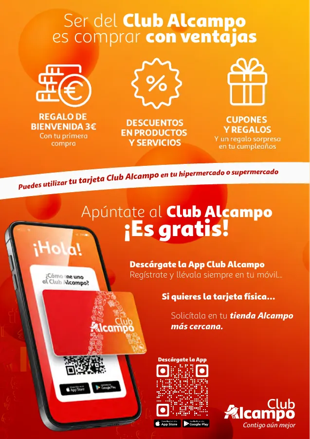 Número de página 2 del folleto promocional de la tienda Alcampo - Promociones Club Alcampo Contigo aún ... - fecha de vigencia: desde02.05 bis 15.05